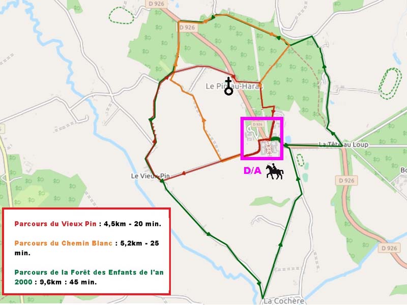 Circuits vélo - Haras du Pin