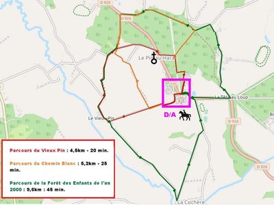Circuits vélo - Haras du Pin