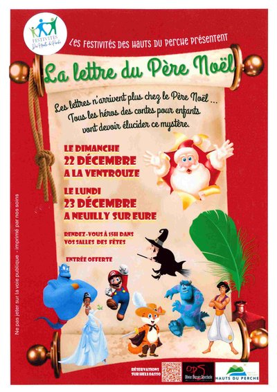 La lettre au Père Noel Neuilly-Ventrouze 22 et 23 décembre