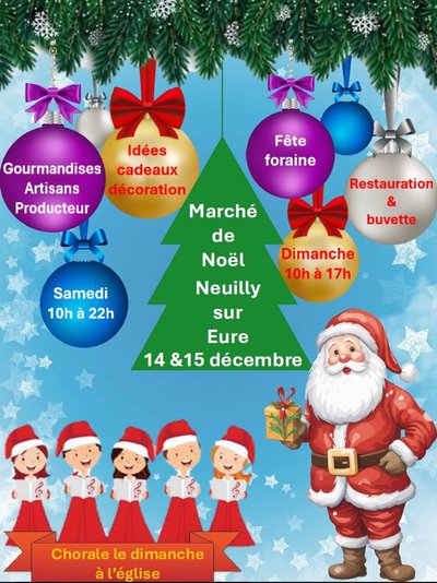 Marché de noel Neuilly sur Eure