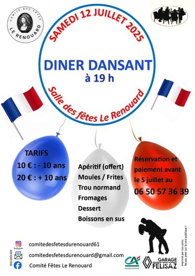 Diner dansant au Renouard