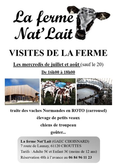 Visite à la ferme à Crouttes
