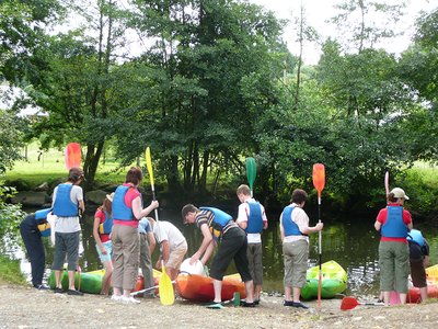 Canoë dans l'Orne en Normandie