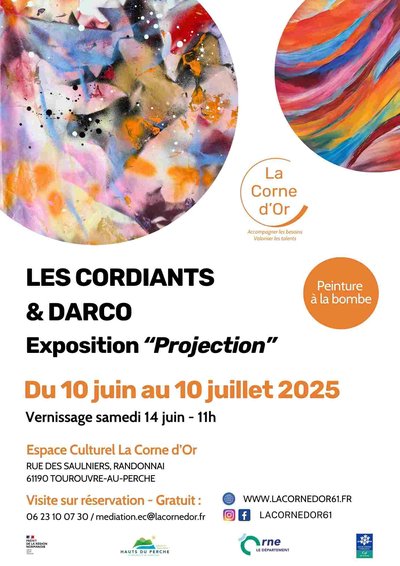 Affiche exposition Projection-compressed