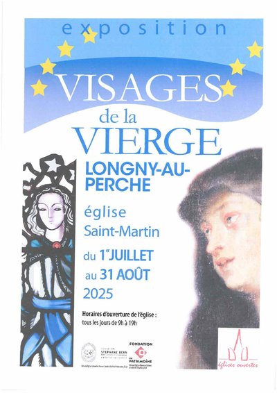Exposition visage de la vierge 1er juillet -31 aoûtLongny