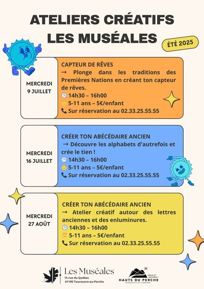 Ateliers créatifs été 2025 Muséales(1)