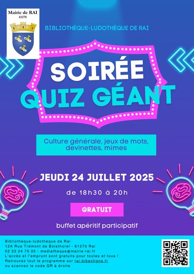 Soirée quiz géant - Quiz néon