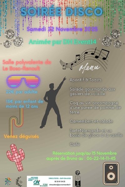 Soirée Disco au Bosc Renoult