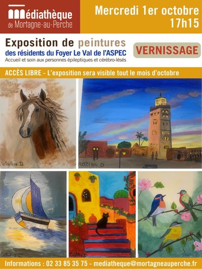 1 au 31 octobre Expo médiathèque