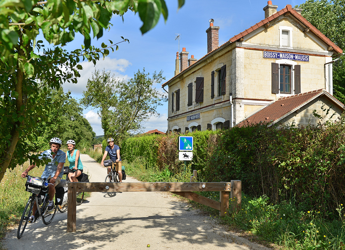 Boucle autour de la véloscénie à Boissy Maugis