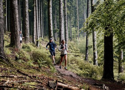 Trail en forêt d'Ecouves avec Sylvaine Cussot