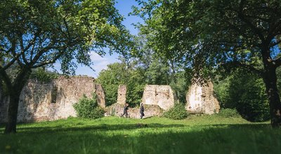 Trail dans les Gorges de Saint-Aubert en Suisse Normande