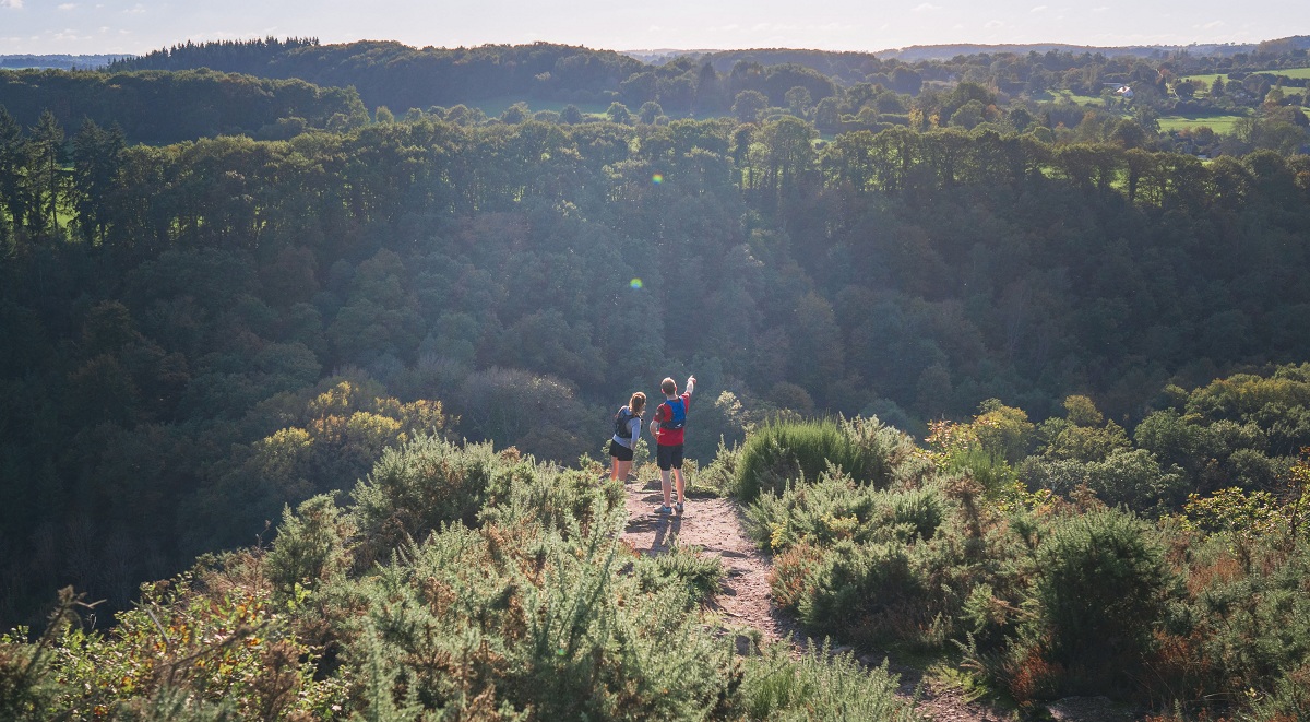 Trail à la Roche d'Oëtre en Suisse Normande