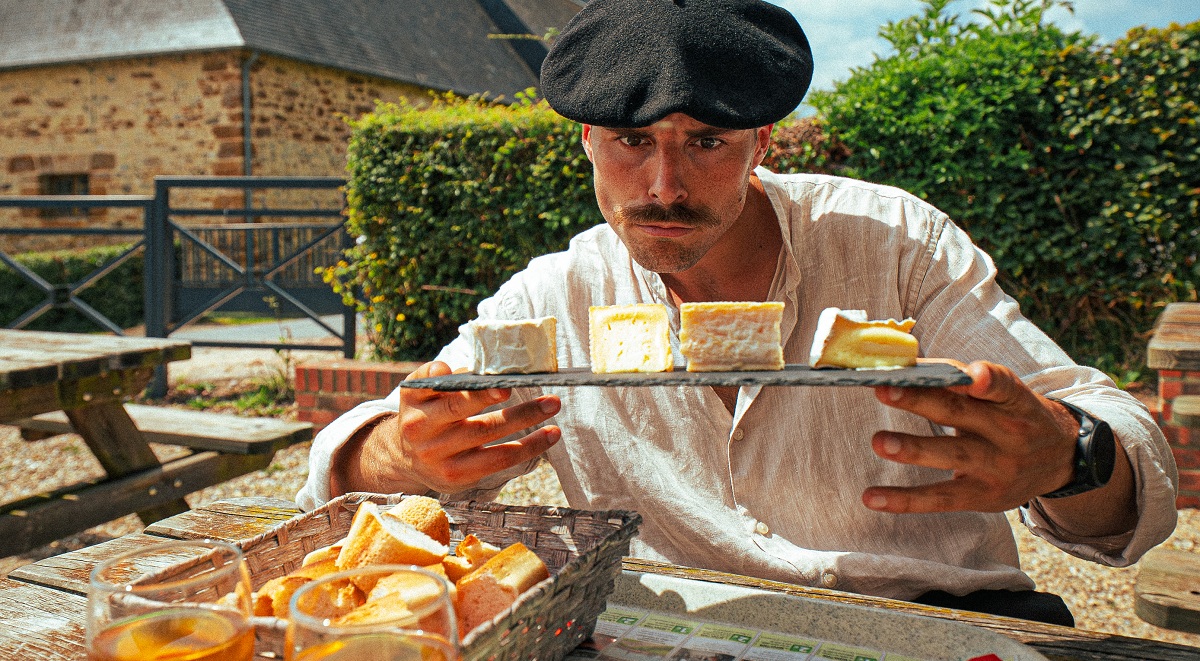 Dégustation de Camembert, à Camembert