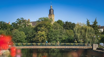 VTT à Putanges-le-Lac, Suisse Normande